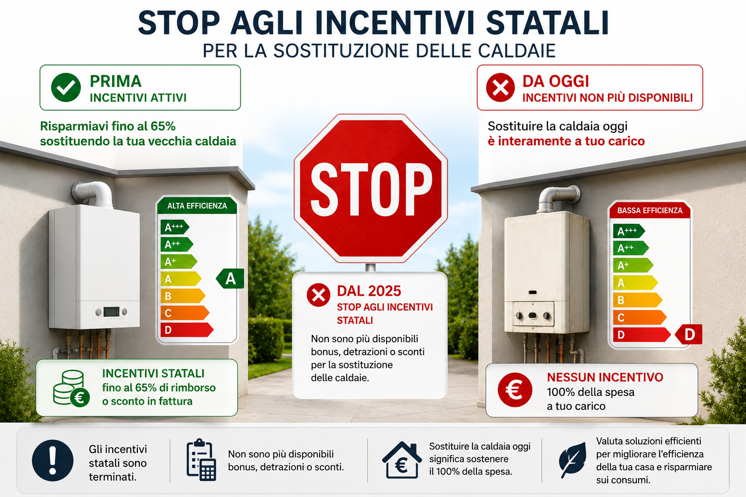 incentivi fiscali caldaie gas 2025 Monza - Termoidraulica Terlizzi